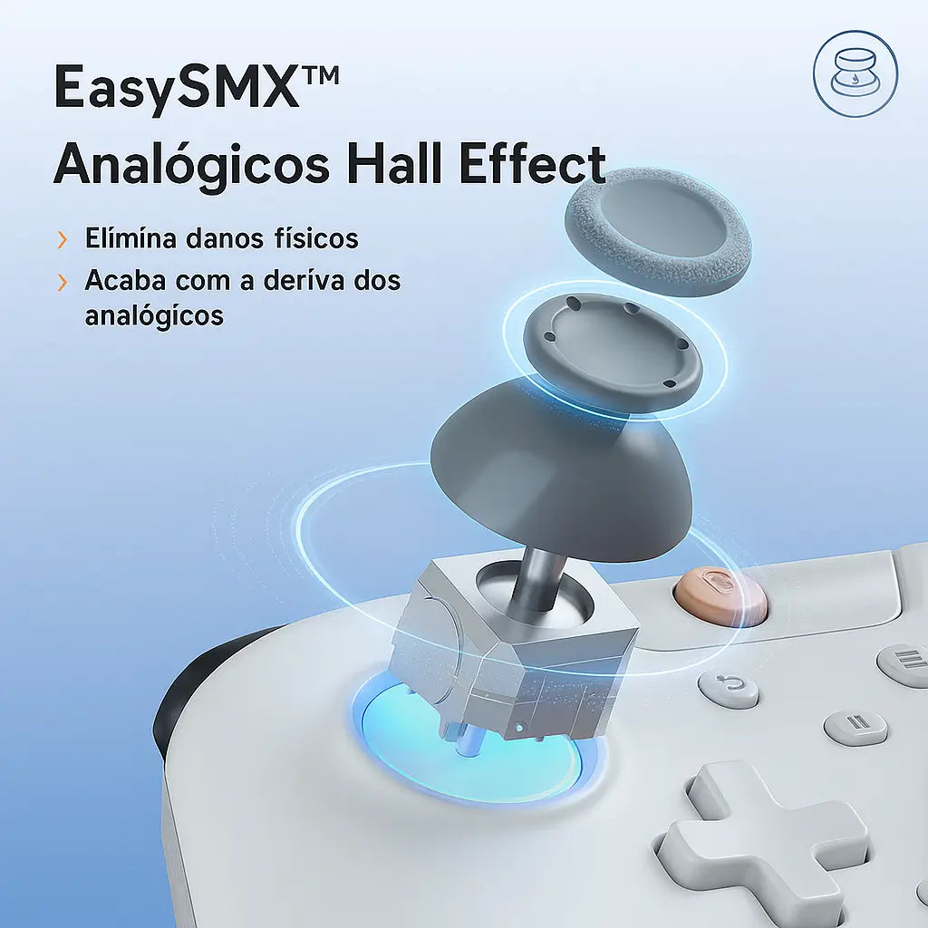Controle Gamer Sem Fio X05 com RGB — Compatível com PC, Android, PS3