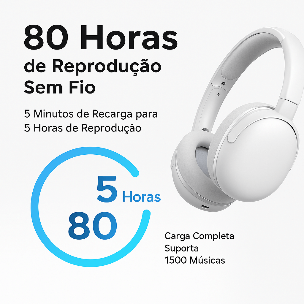 Fone de Ouvido Bluetooth Max2 com Isolamento de Ruído