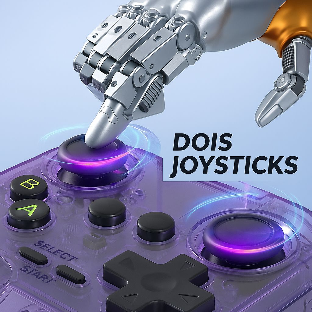 Vídeo Game Portátil R36S Pro — 15.000 Jogos e Tela HD